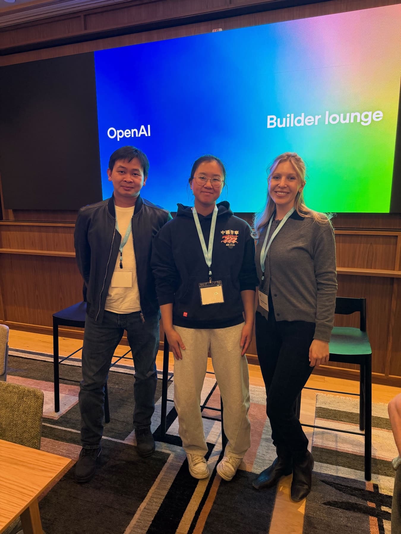 Zingage teammates at OpenAI Builder Lounge